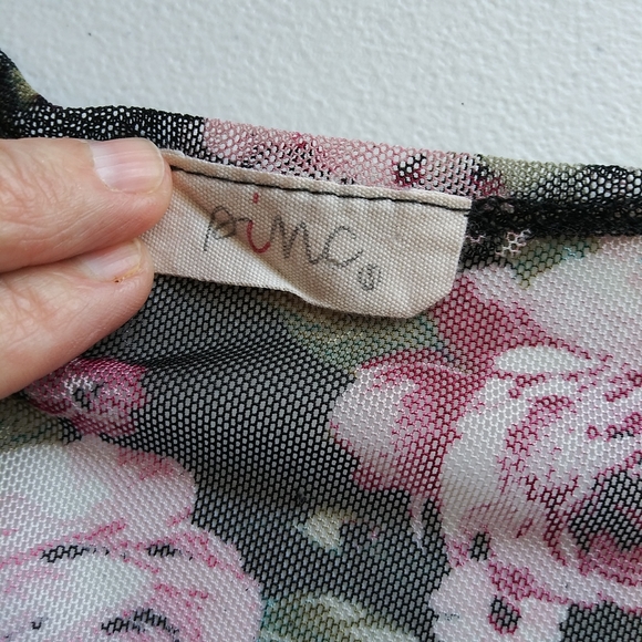 *DONATED NO LONGER AVAILABLE* LAST CHANCE! Black Floral Sheer Kimono/ Cardigan - Picture 2 of 5